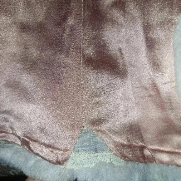 Vintage Ollegro Gray Faux Fur Coat Jacket Size Medium.  - Picture 7 of 12